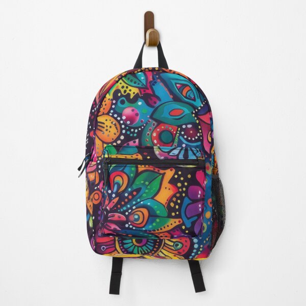 Item preview, A colorful, psychedelic bohemian pattern with intricate mandala designs and floral motifs. designed and sold by PrettyPinkSkies.
