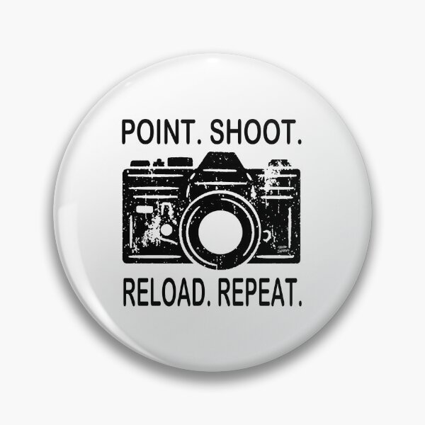 Item preview, Point Shoot Reload Repeat; Photographer; designed and sold by StickerApe.