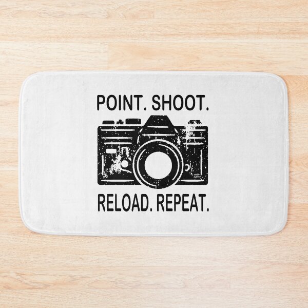 Item preview, Point Shoot Reload Repeat; Photographer; designed and sold by StickerApe.