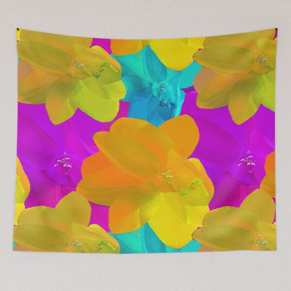 Item preview, Christmas Cactus - Photography / Pink, Blue, Yellow Christmas Cactus / Floral Photography designed and sold by Victoria Rose.