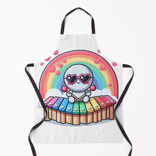 Item preview, Kawaii Xylophonist With Heart-Shaped Sunglasses designed and sold by CanvasCutie.