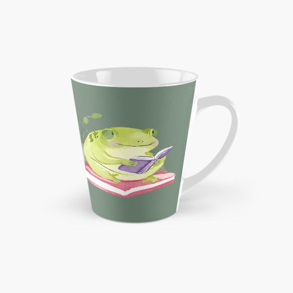 Item preview, Cute Watercolor Frog Reading a Book  designed and sold by FarmOfCuties.