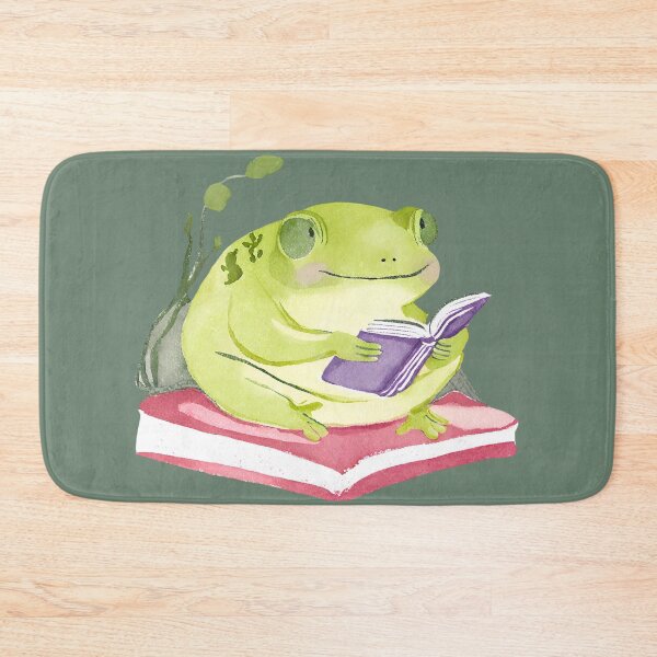 Item preview, Cute Watercolor Frog Reading a Book  designed and sold by FarmOfCuties.