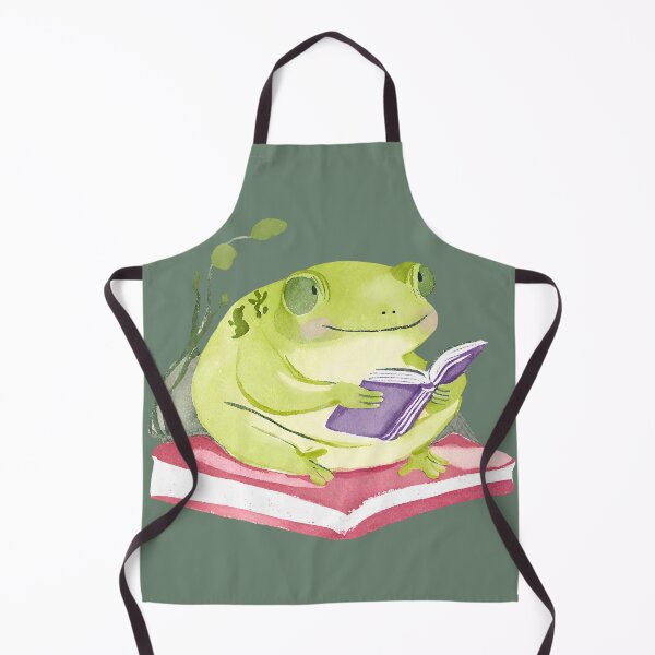 Item preview, Cute Watercolor Frog Reading a Book  designed and sold by FarmOfCuties.