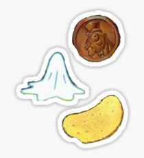 Penny, Chip, and Used Napkin Sticker