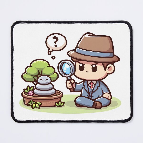 Item preview, Kawaii Detective: Magnifying Glass Zen Garden designed and sold by CanvasCutie.