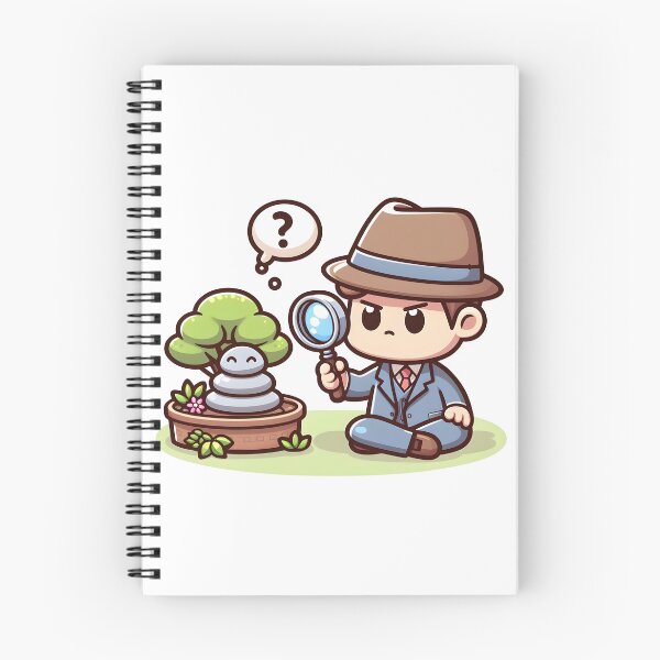 Item preview, Kawaii Detective: Magnifying Glass Zen Garden designed and sold by CanvasCutie.