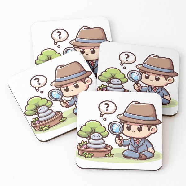 Item preview, Kawaii Detective: Magnifying Glass Zen Garden designed and sold by CanvasCutie.