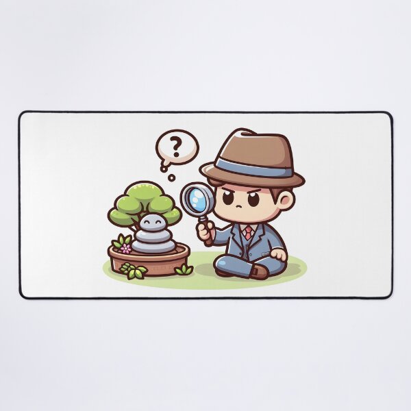 Item preview, Kawaii Detective: Magnifying Glass Zen Garden designed and sold by CanvasCutie.
