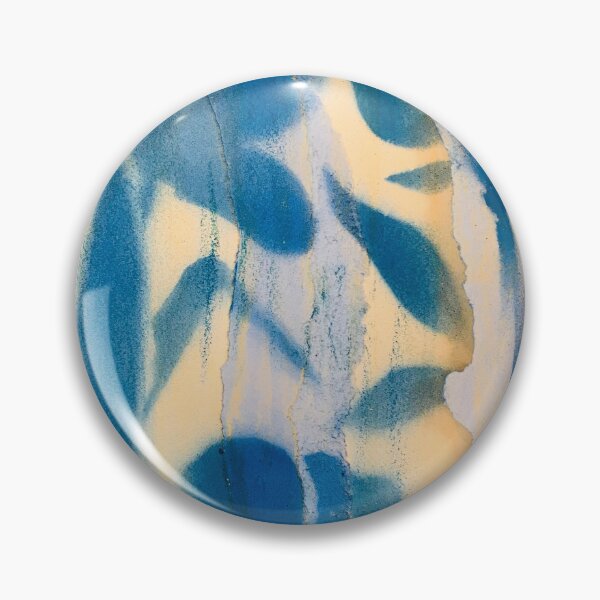 Item preview, Sunlit Blue Airbrushed Blooms designed and sold by VariARTyPrints.