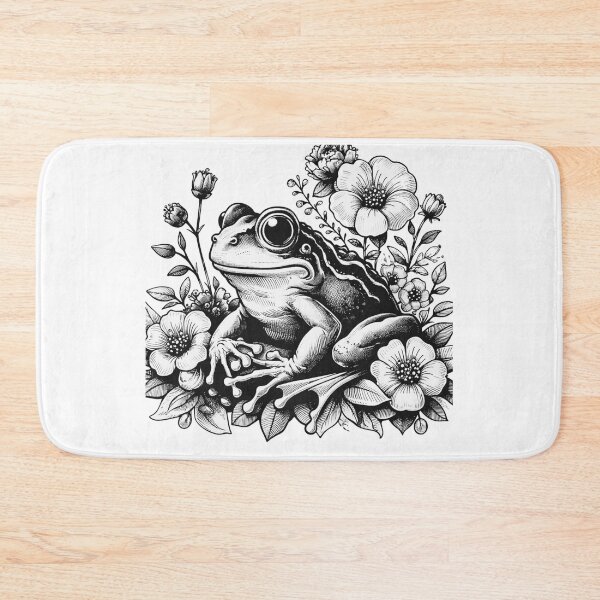Item preview, Froggy Florals. designed and sold by Blink Art Studio.