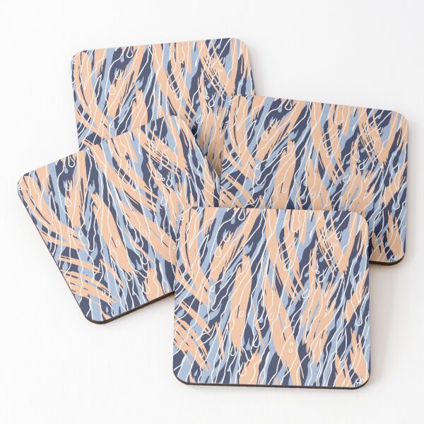Item preview, Blue Depths, Chambray Blue & Peach Fuzz #2 designed and sold by Kettukas.