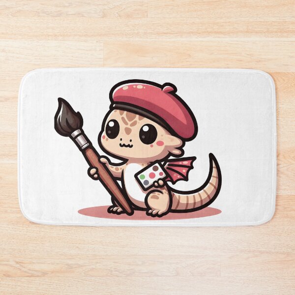 Item preview, Kawaii Tiny Basilisk With A Beret designed and sold by CanvasCutie.