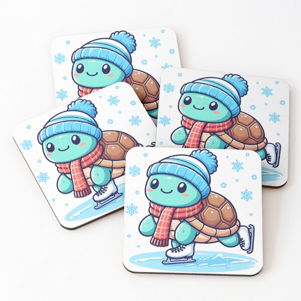 Item preview, Kawaii Turtle With Scarf designed and sold by CanvasCutie.