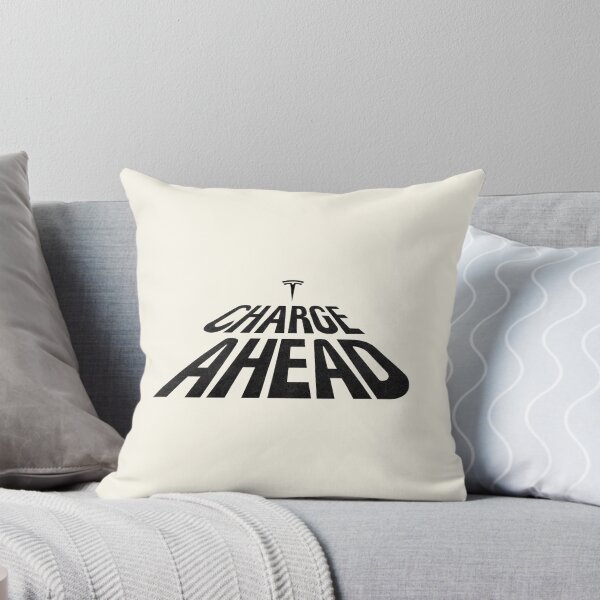 Item preview, Charge Ahead Motivational Quote with Tesla Silhouette - Inspirational Innovation Graphic designed and sold by RuyaFab.