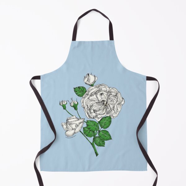 Item preview, White Rosette Rose Bloom Semi-Double 8-15 Petals In 2 Rows designed and sold by Rachael Taylor.
