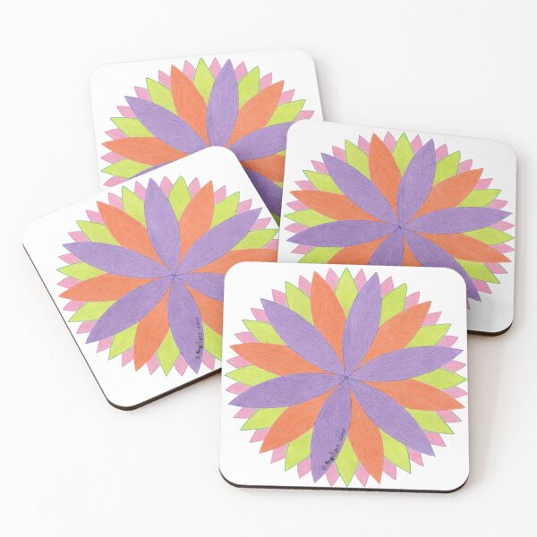 Item preview, multicolored flower rosette designed and sold by nounouangelique.