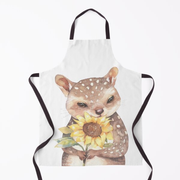 Item preview, cute quoll holding sunflower designed and sold by kobsana.