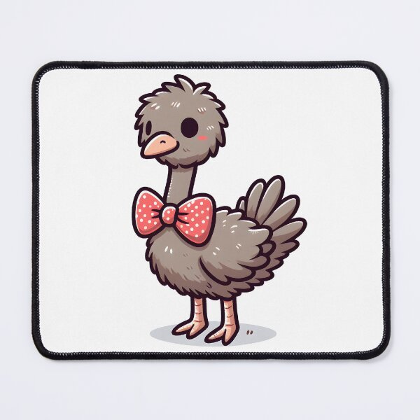 Item preview, Kawaii Ostrich With Bow Tie designed and sold by CanvasCutie.