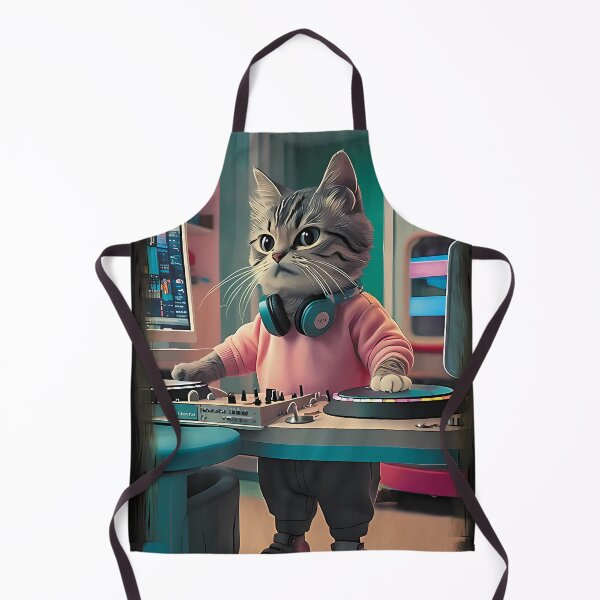 Item preview, Cute DJ kitten designed and sold by charlypicazo.