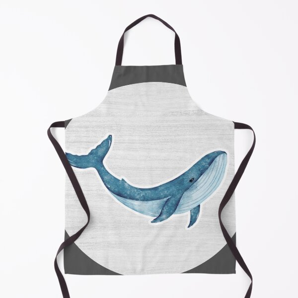 Item preview, Blue Whale Watercolor Drawing designed and sold by LivingColorful.