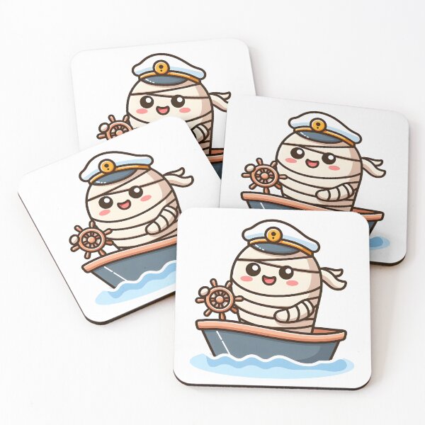 Item preview, Kawaii Happy Mummy: A Captain'S Hat designed and sold by CanvasCutie.
