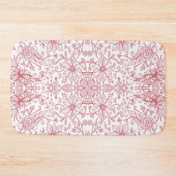 Item preview, Red Line art of flowers designed and sold by Flowersonstuff.