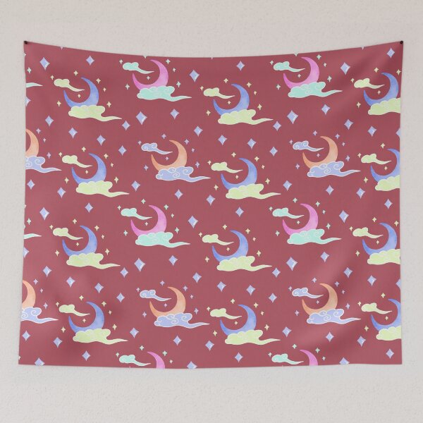 Item preview, Moon behind clouds designed and sold by pinkyfish1010.