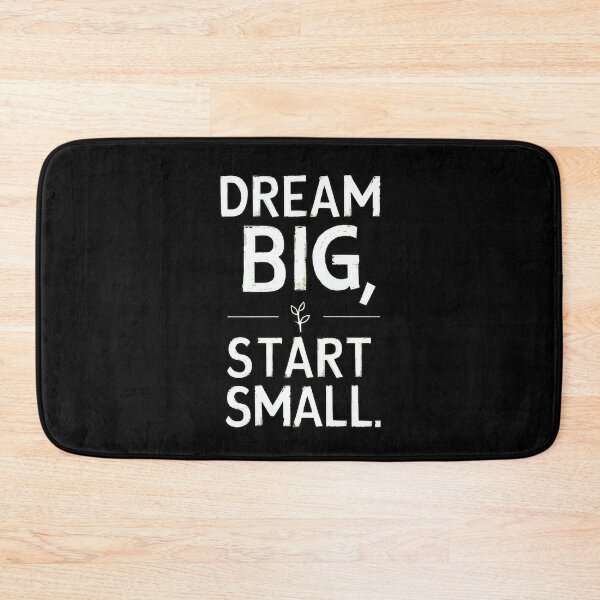 Item preview, Dream Big, Start Small Inspirational Quote Design - Motivational Typography Art designed and sold by RuyaFab.