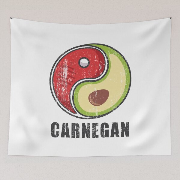 Item preview, Carnegan - non binary person loving meat and plant based food equally designed and sold by bettercolors.