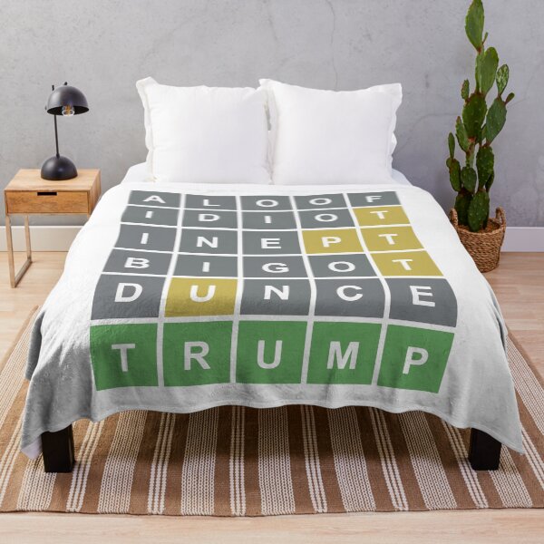 Item preview, Anti Trump - Wordle Style --- Funny Donald Trump Meme designed and sold by BobaTeeStore.