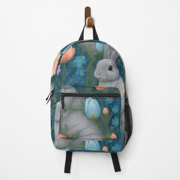 Item preview, A whimsical scene of rabbits amidst a vibrant meadow designed and sold by HomeRunHTTP.