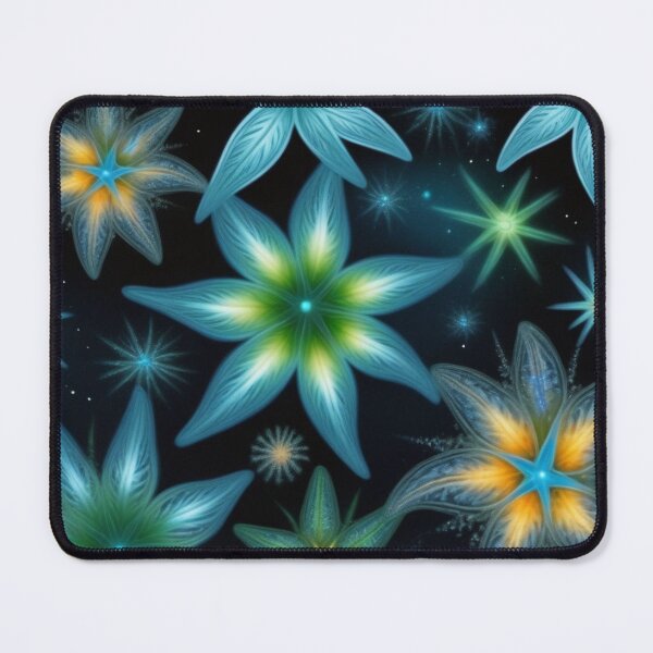 Item preview, RogerPattern - "Neon Bloom: Radiant Floral Explosion" designed and sold by RogerPattern.