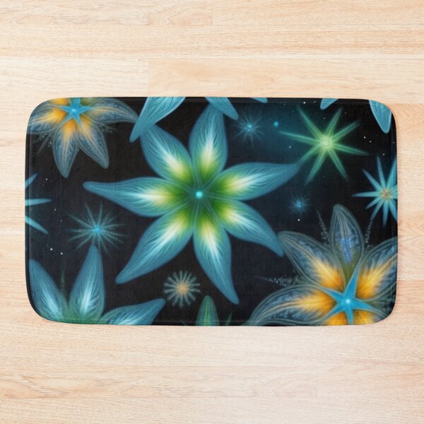 Item preview, RogerPattern - "Neon Bloom: Radiant Floral Explosion" designed and sold by RogerPattern.