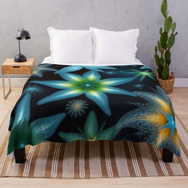 Item preview, RogerPattern - "Neon Bloom: Radiant Floral Explosion" designed and sold by RogerPattern.