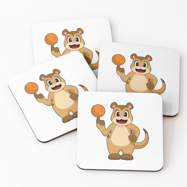 Item preview, Meerkat Basketball player Basketball designed and sold by Snabdesign84.