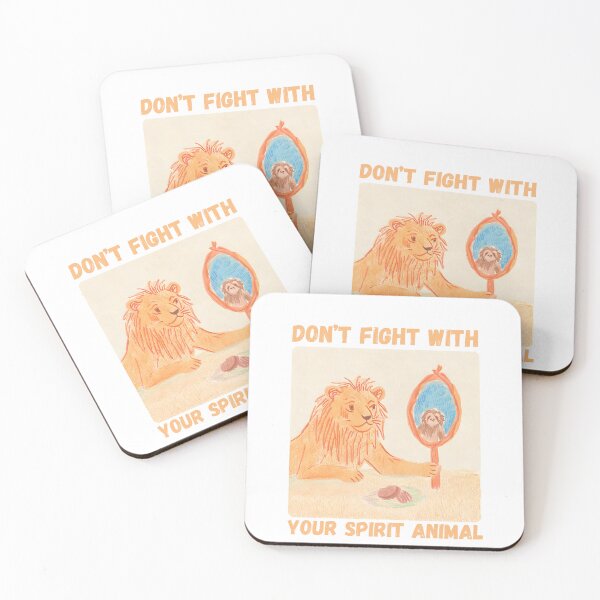Item preview, Don’t Fight With Your Spirit Animal designed and sold by PunnyPawsArt.