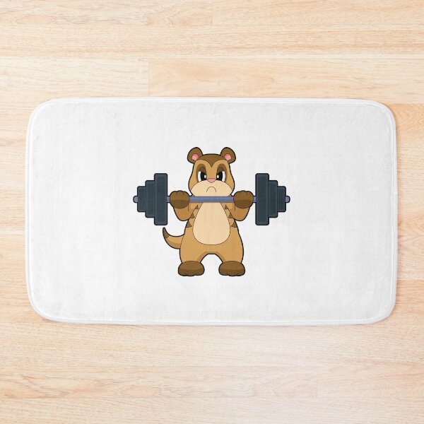 Item preview, Meerkat Bodybuilder Dumbbell Bodybuilding designed and sold by Snabdesign84.