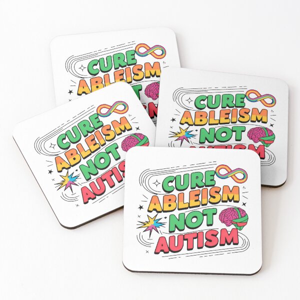 Item preview, Cure Ableism Not Autism designed and sold by StarArtsStudio.