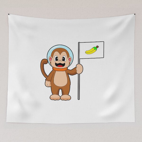 Item preview, Monkey Banana Astronaut Space designed and sold by Snabdesign84.