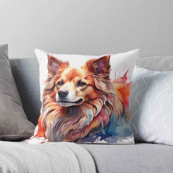 Item preview,  A digital watercolor painting of a dog designed and sold by Rose Design & Photos.