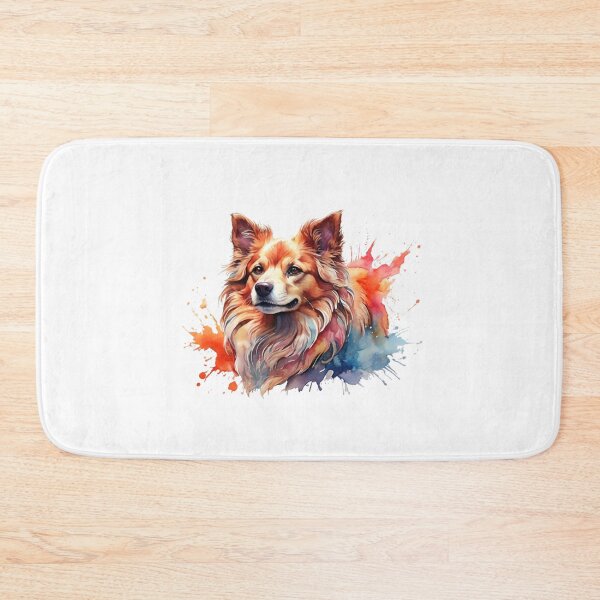 Item preview,  A digital watercolor painting of a dog designed and sold by Rose Design & Photos.