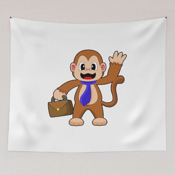 Item preview, Monkey Businessman Briefcase designed and sold by Snabdesign84.
