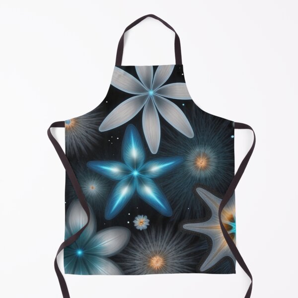 Item preview, RogerPattern - "Neon Blue Bloom: Elegance in Florals" designed and sold by RogerPattern.