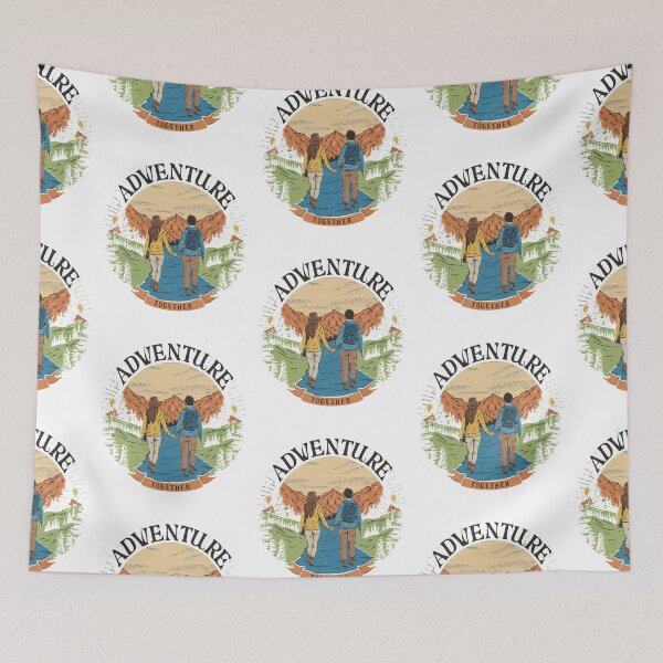 Item preview, Friendship Adventure: Explore Together - Vibrant Outdoors Illustration designed and sold by HahaHandlesHub.