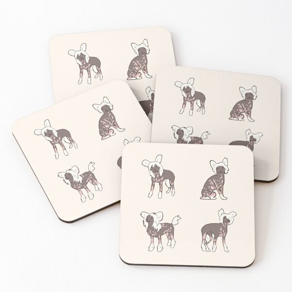 Item preview, manada de perros crestados chinos designed and sold by Mayarart.