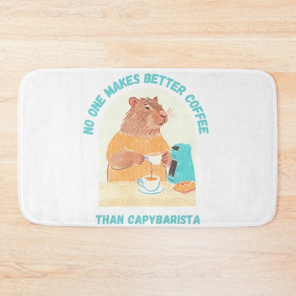 Item preview, No One Makes Better Coffee Than Capybarista designed and sold by PunnyPawsArt.