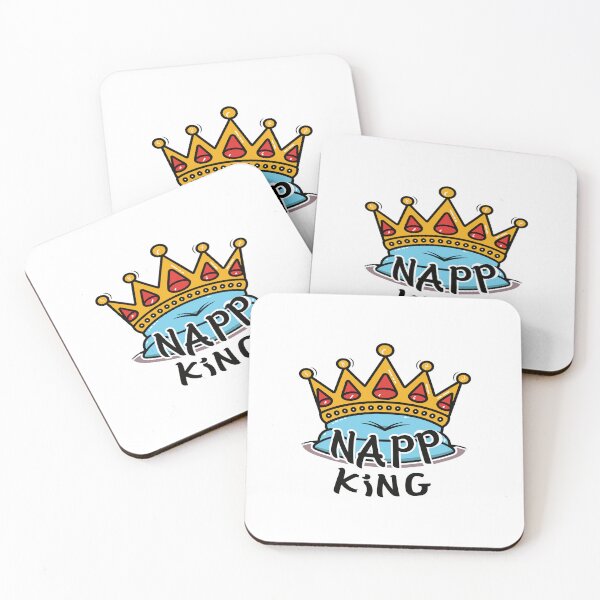 Item preview, Nap King: Crowned Relaxation - Vibrant Typography Illustration designed and sold by HahaHandlesHub.