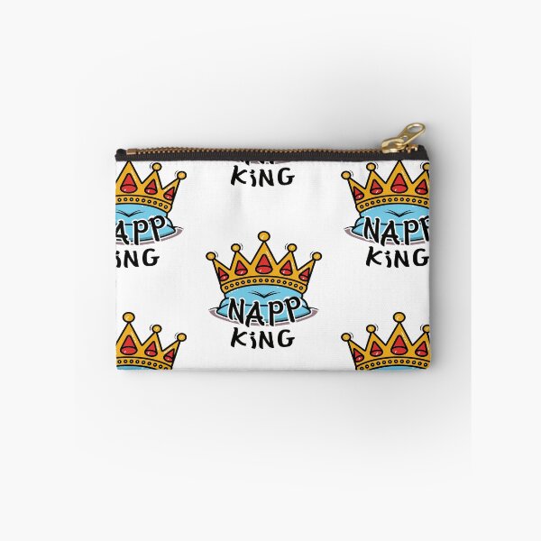 Item preview, Nap King: Crowned Relaxation - Vibrant Typography Illustration designed and sold by HahaHandlesHub.