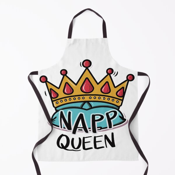 Item preview, Nap Queen: Crowned Relaxation - Vibrant Typography Illustration designed and sold by HahaHandlesHub.